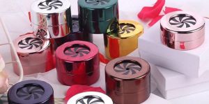 Fancy Metal Rotating Ring Box