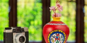 Hand Painted Warli Terracotta Pots