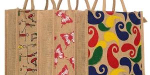 Multicolor Printed Jute Bags