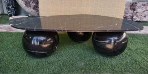 Nero Marquina Marble Coffee Table