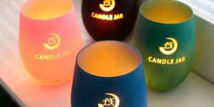 Unity Glass Votive Holder with Sticker Color