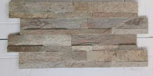 Indian Golden Slate Ledge Stone Stack Wall Cladding Panels