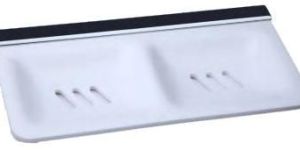 Acrylic Double Soap Dish with Braket