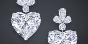 HEART AND PERA SHAPE ENGAGAMENT WEDDING WOMEN AND GIRLS GIFT TYPE DIAMOND EARRINGS