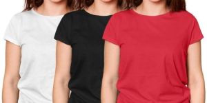Ladies Half Sleeve Round Neck T-Shirts