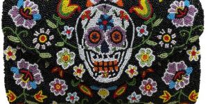 Midnight Rose Blossom Clutch