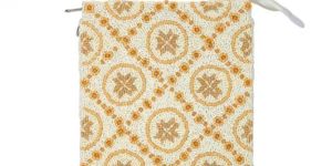 Ivory Handmade Beaded Mini Tote Bag