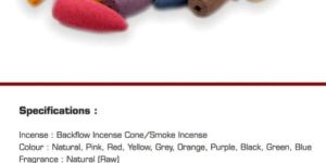 Backflow Incense Cone