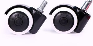 White Black Caster Wheels