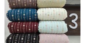 Less Than Three Zara Cotton Silk Mirror & Sequence Embroidery Fabric