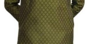 Mehendi Cotton Jacquard Pyjama Kurta St