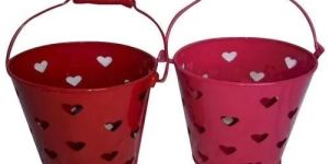 Galvanized Flower Bucket