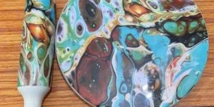 Printed Marble Chakla Belan