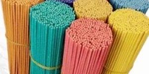 8 Inch Colored Raw Agarbatti