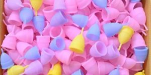 Multicolor Silicone Menstrual Cup