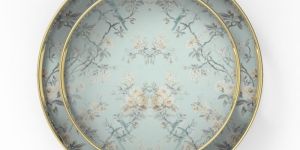 Floral Pattern Tray Set of 2