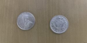 Silver Coins One Rupees 1919 George King Emperor