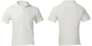 Mens Plain White Polo T-Shirt