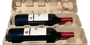Wine Bottle Packing Molded Pulp Tray