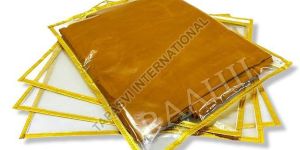 10 Pcs Combo Golden PVC Plain Saree Cover