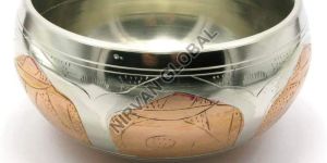 Silver Copper Singing Bowl