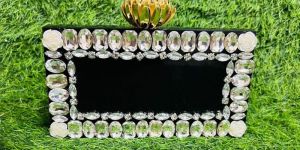 Black Resin Clutch Bag