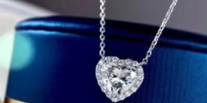 Heart Cut Diamond Necklace