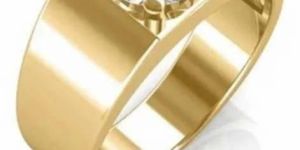 Mens Natural Diamond Solitaire Gold Ring