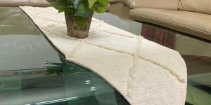Tufted Cotton Slub Table Runner