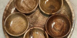 Wooden Thali Set