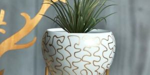 Flower Pot with Stand Decorative Flower Pot Fancy Flower Pot