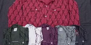 Red Printed Casual Shirt