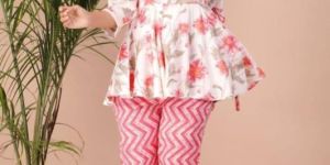 Pink Cotton Co-ord Set