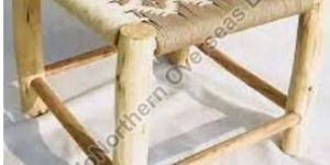 Jute Braided Wooden Manjhi Stool