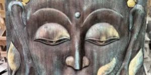 Matte Fiber Lord Buddha Wall Mural