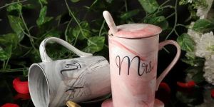 Ceramic Mr and Mrs Couples Coffee Mug