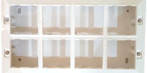 Jamsons 16 Modular Surface Box with Plate White, 5pcs Box