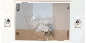 Jamsons 3 Modular Surface Box with Plate White, 10pcs Box