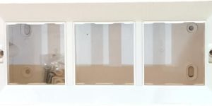 Jamsons 6 Modular Surface Box with Plate White, 10pcs Box