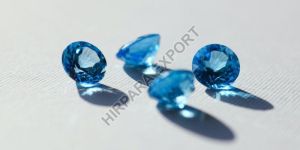 Blue Round Shape Lab Grown Diamond