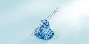 Blue vvs1 Heart Shape Polished Diamond