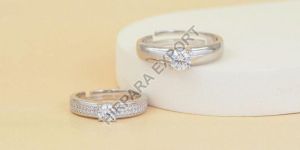 Couple Bands Diamond Ring