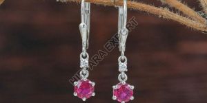 Fancy Pink Diamond Earrings