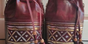 Luxurious Leather Potli Bag