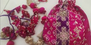 Vibrant Polyester Potli Bag