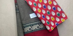 Printed Border Cotton Sarees