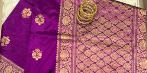 Banarasi Silk Purple Jacquard Saree