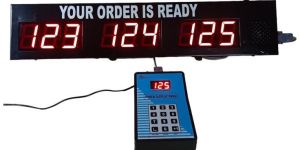 2.5 inch 3 Digits 3 Window English Voice Token Display System