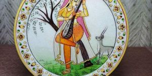 Decorative Marble Plate Figure