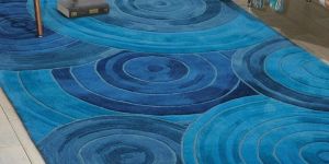 Blue Circle Bliss Rug
